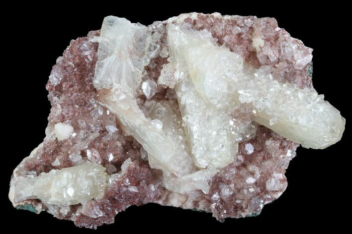 Stilbite and Apophyllite Crystal Cluster - India #97821